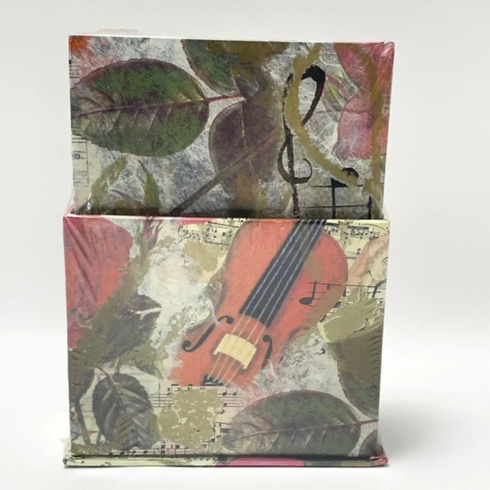 NEW Floral Music Note Stationary Set Heart Picture Frame Notebook   Address Book